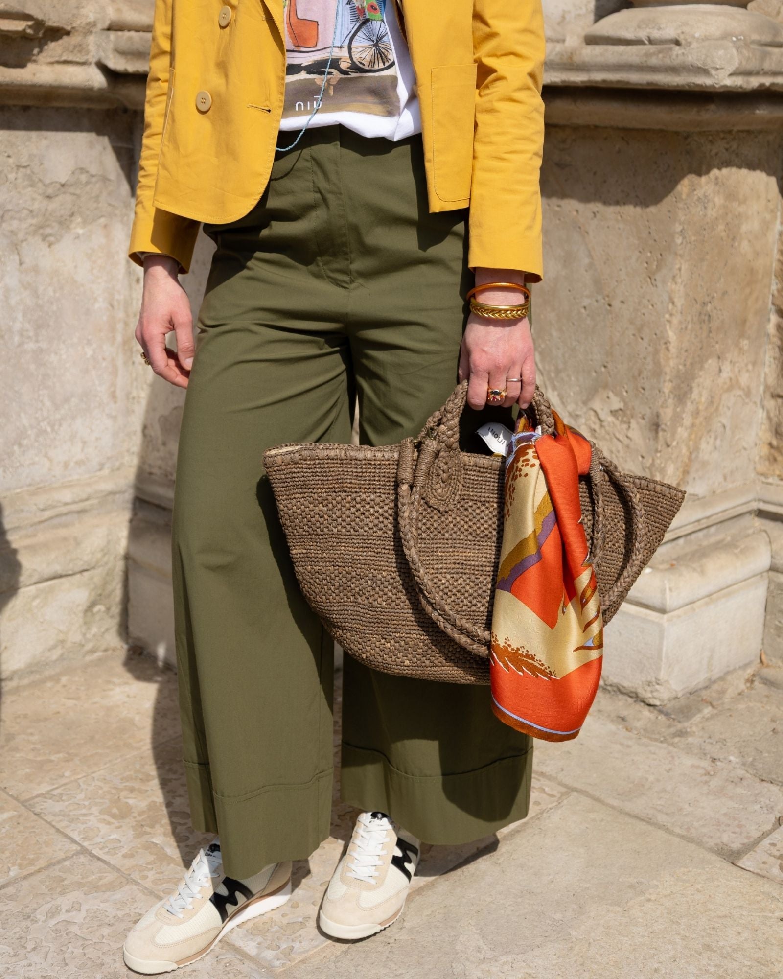 Pantalone Svasato Con Risvolto