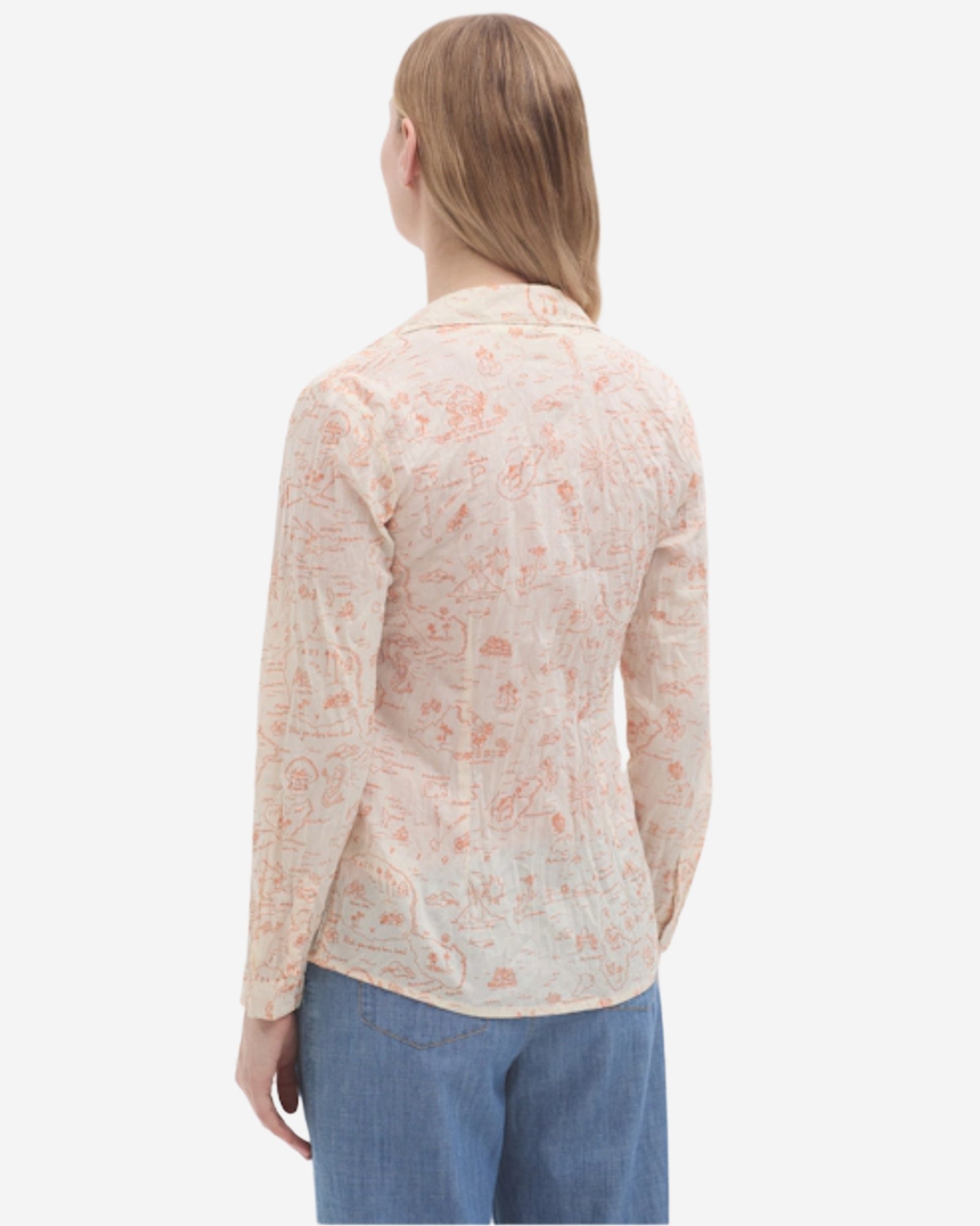 Pacific Island Print Basic Shirt