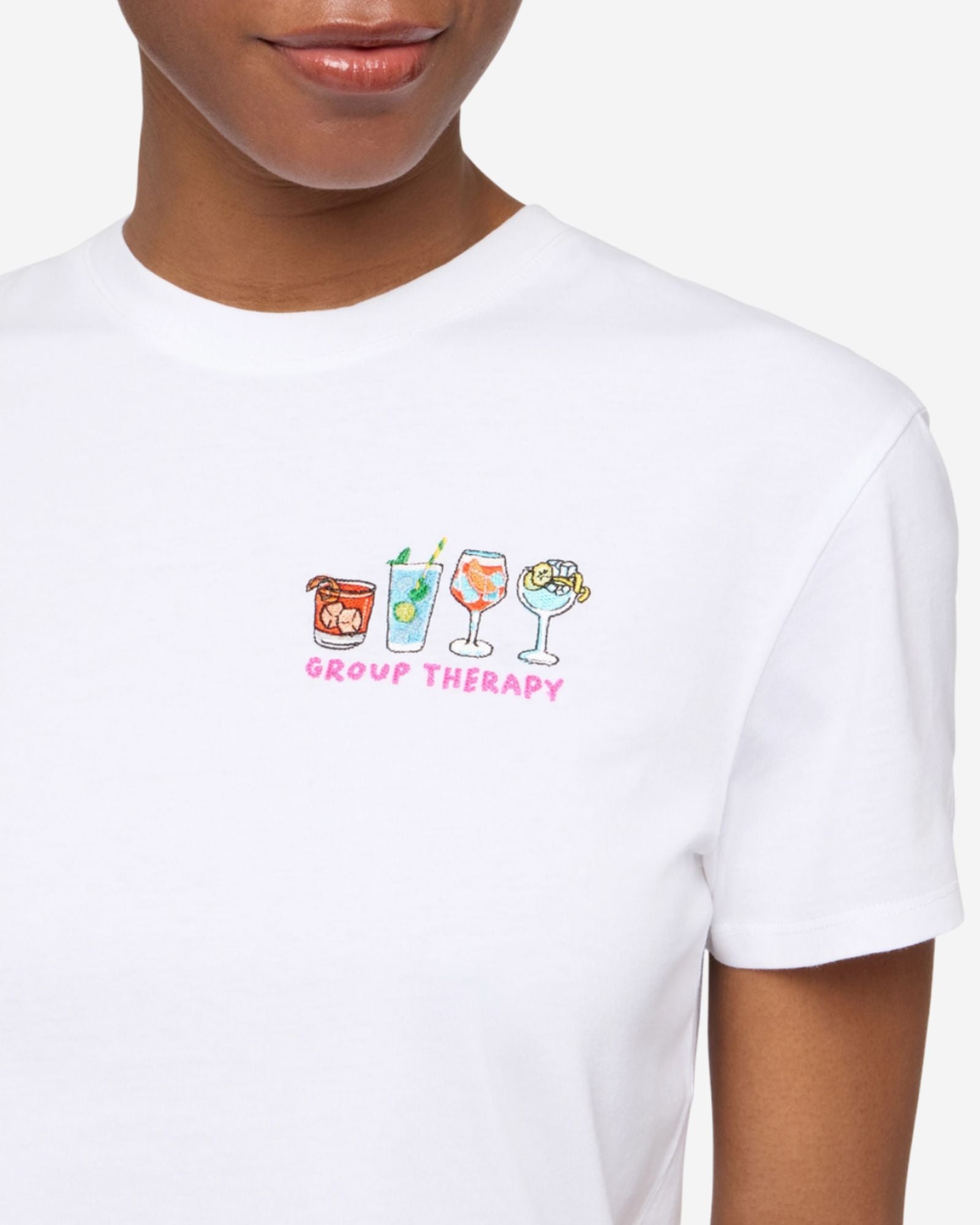 Cotton Crew Neck T-Shirt Group Therapy