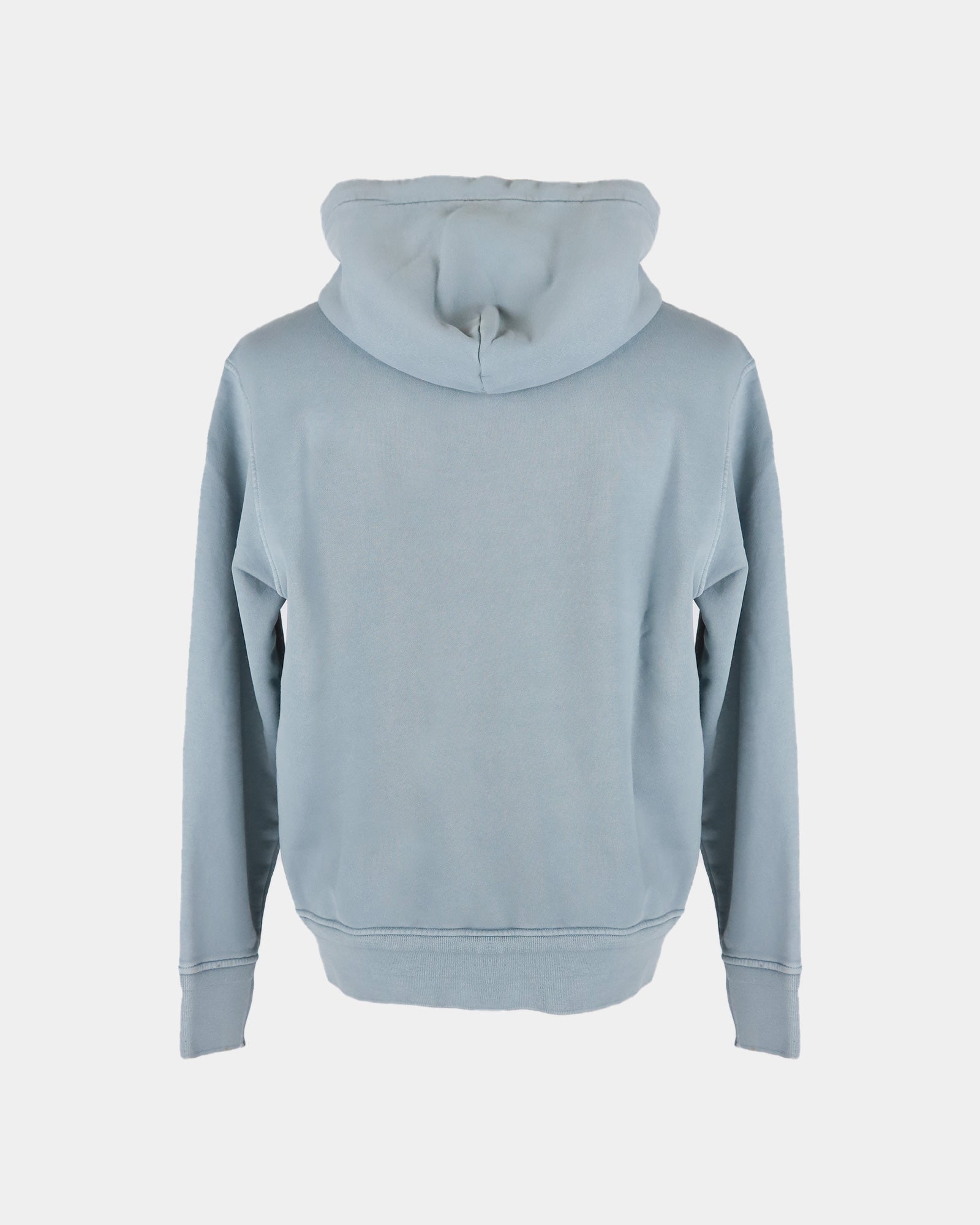 Cotton Diagonal Fleece Hooded Logo Sweatshirt