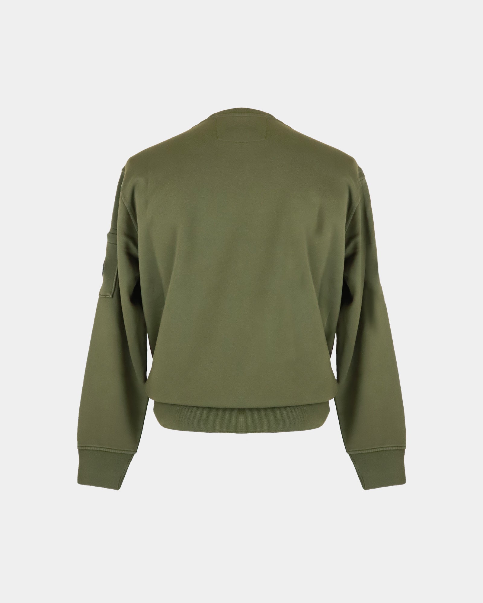 Cotton Diagonalfleece Logo Crew Neck Sweathshirt