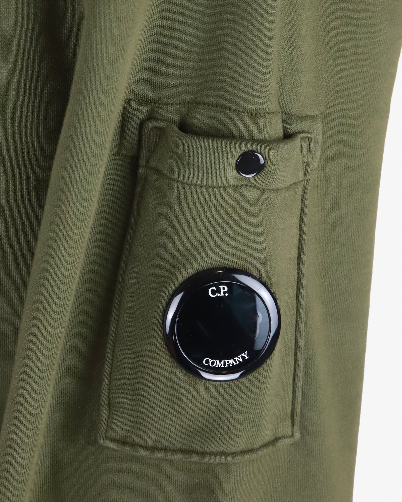 Cotton Diagonalfleece Logo Crew Neck Sweathshirt