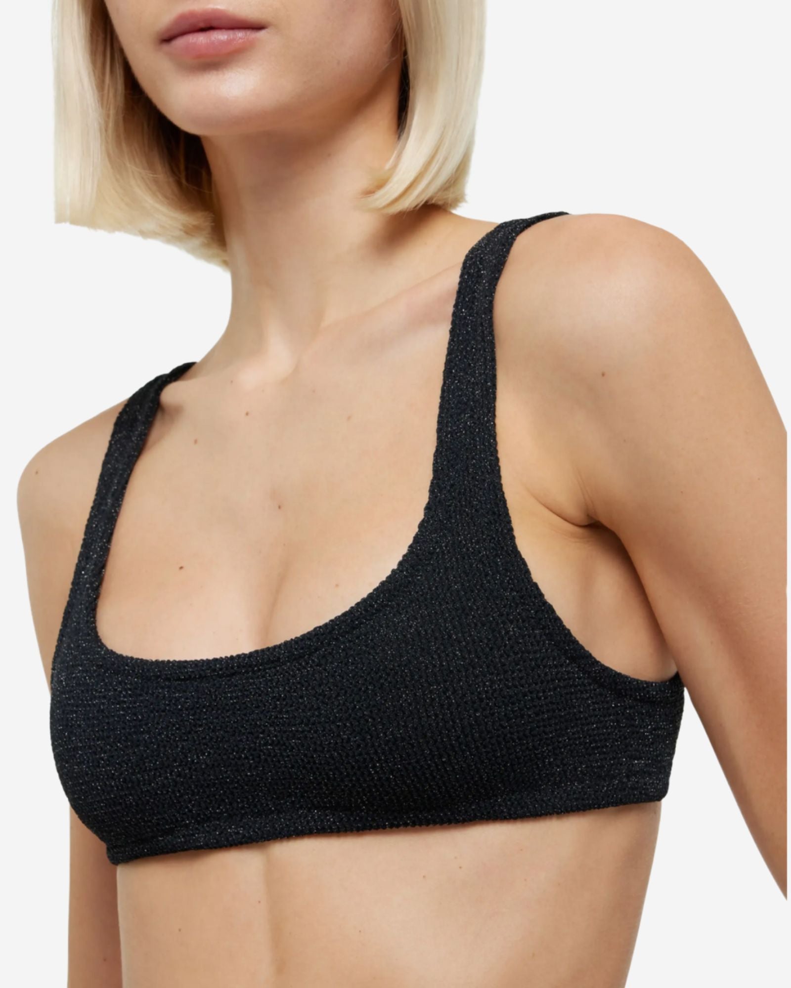 Crinkle Bralette Bikini Top