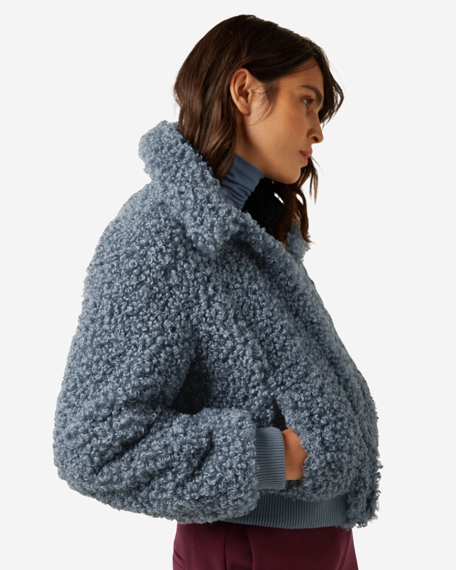 Isa Jacket Basil Fur