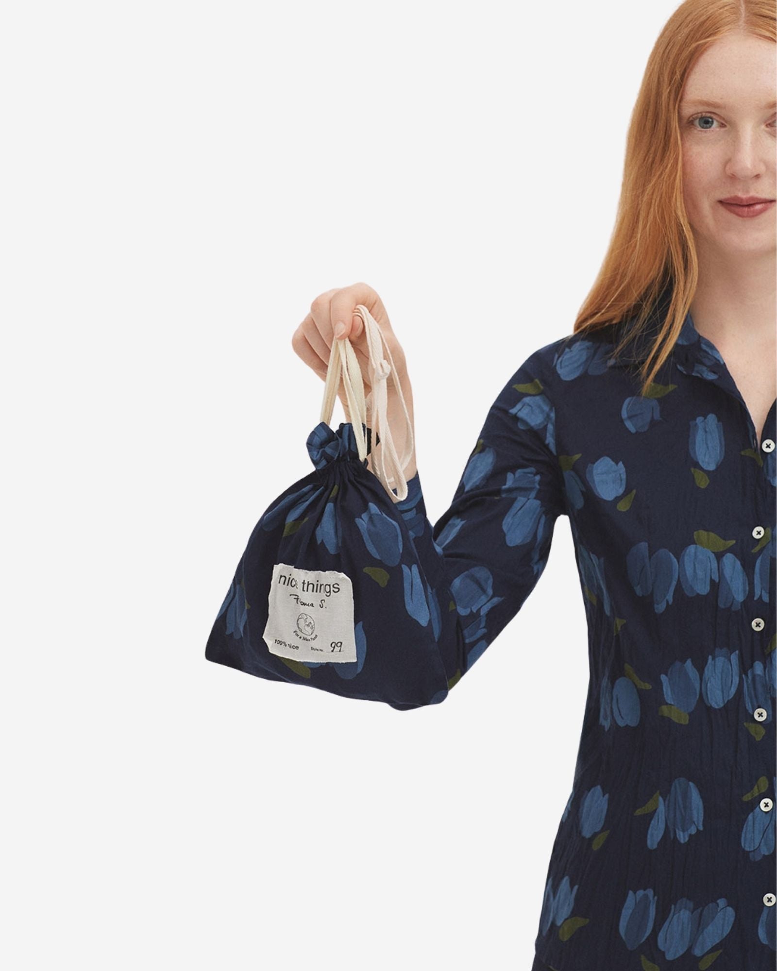 Tulip Print Basic Shirt
