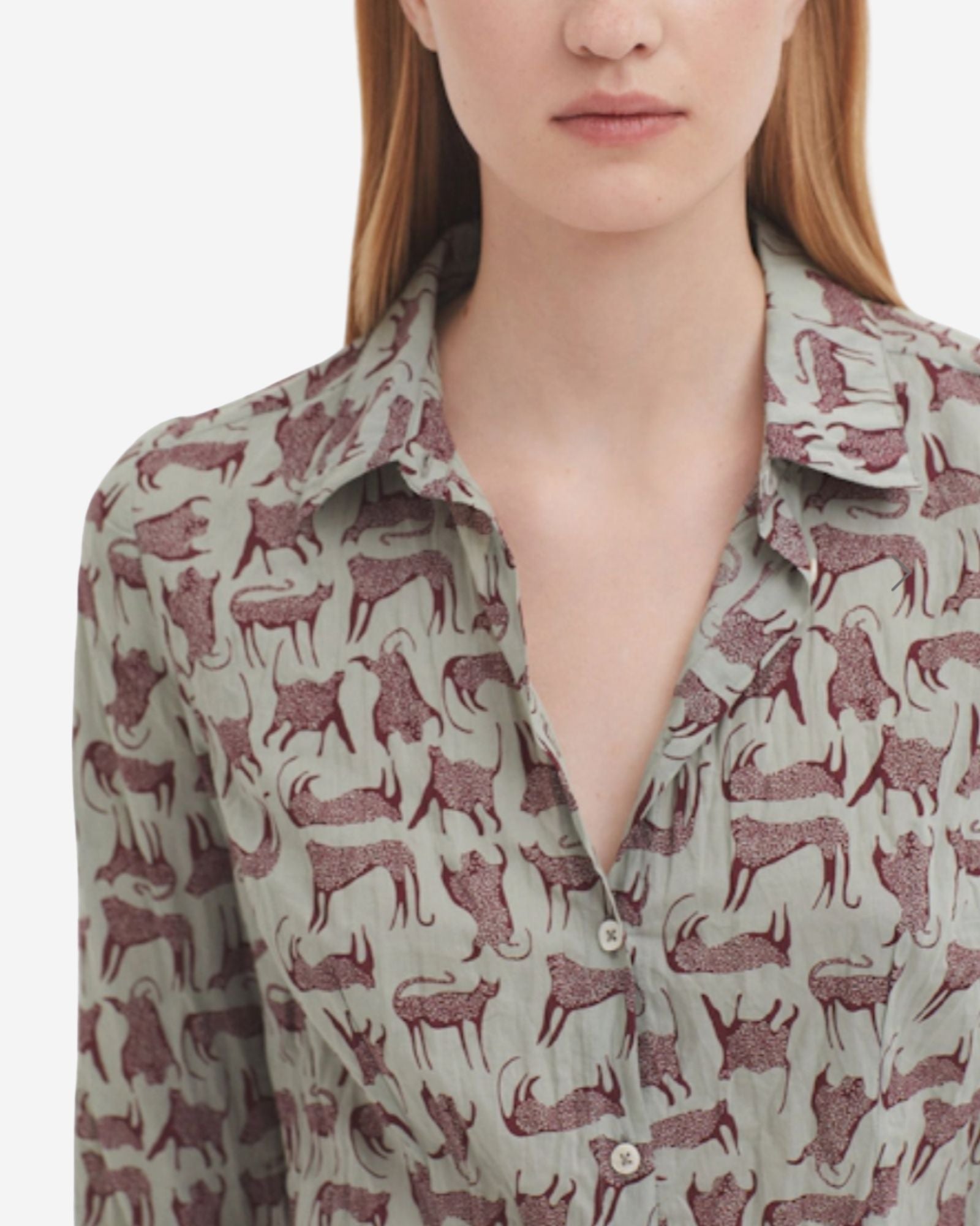 Feline Print Basic Shirt