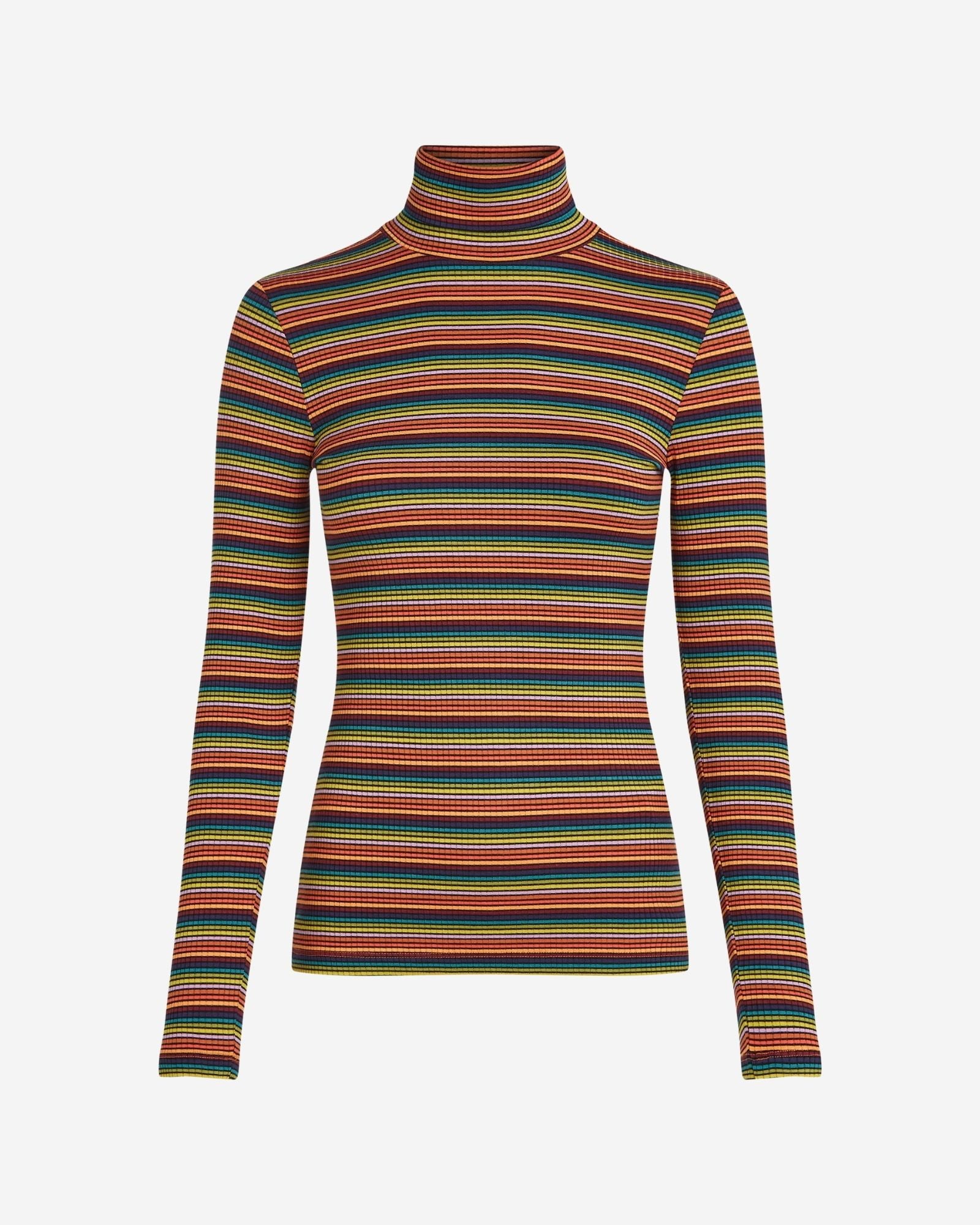 Roll Nek Top Lumi Stripe