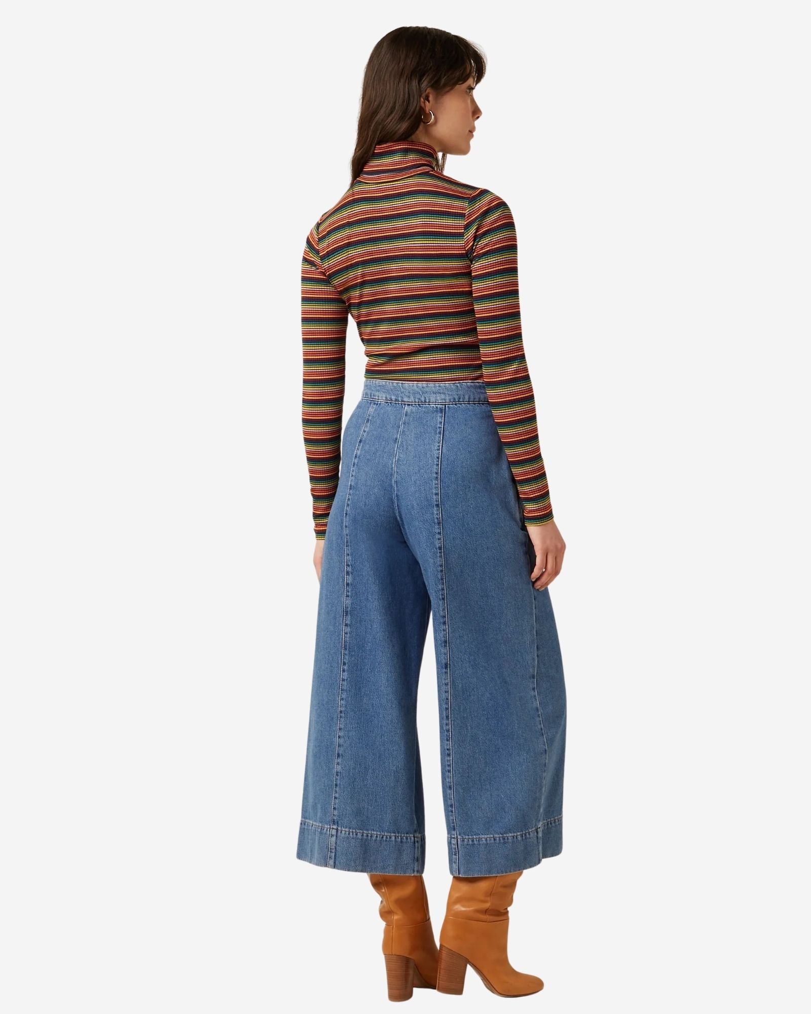 Roll Nek Top Lumi Stripe
