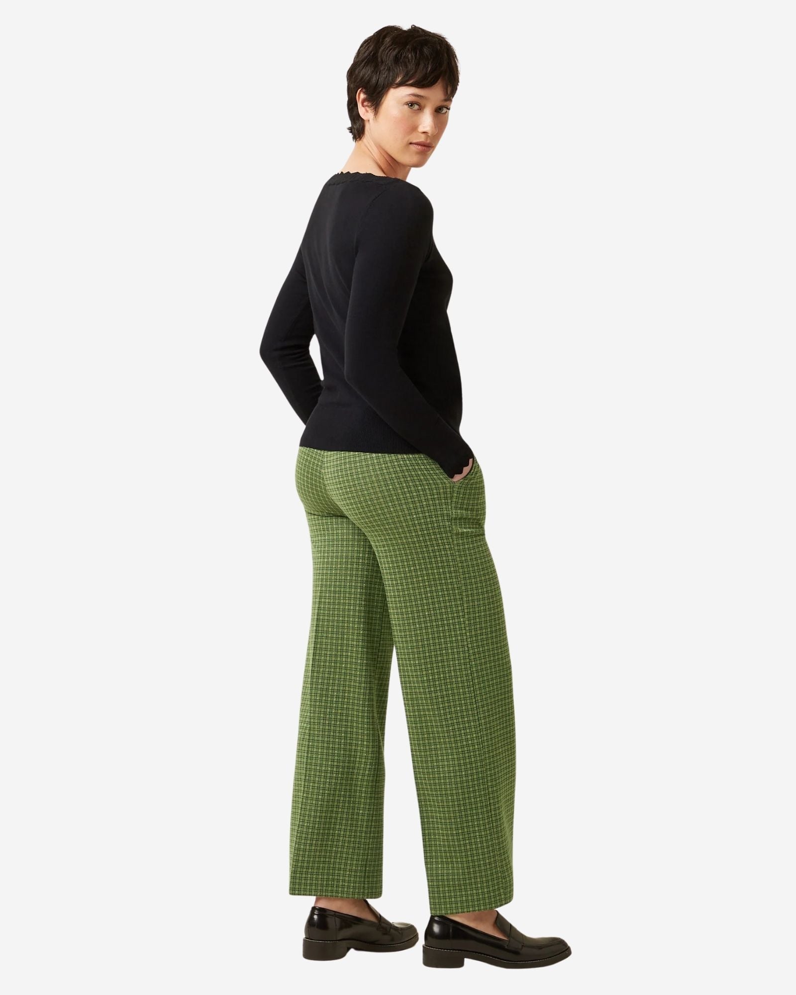 Federica Pant Check