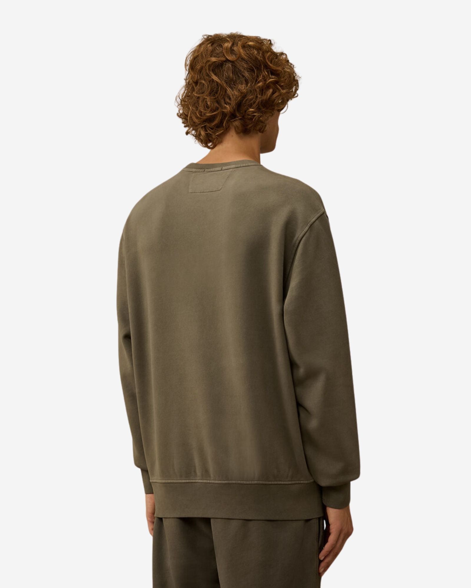 Sweatshirts Crew Neck In Brushed Emeriuzed Diagonal Fleece