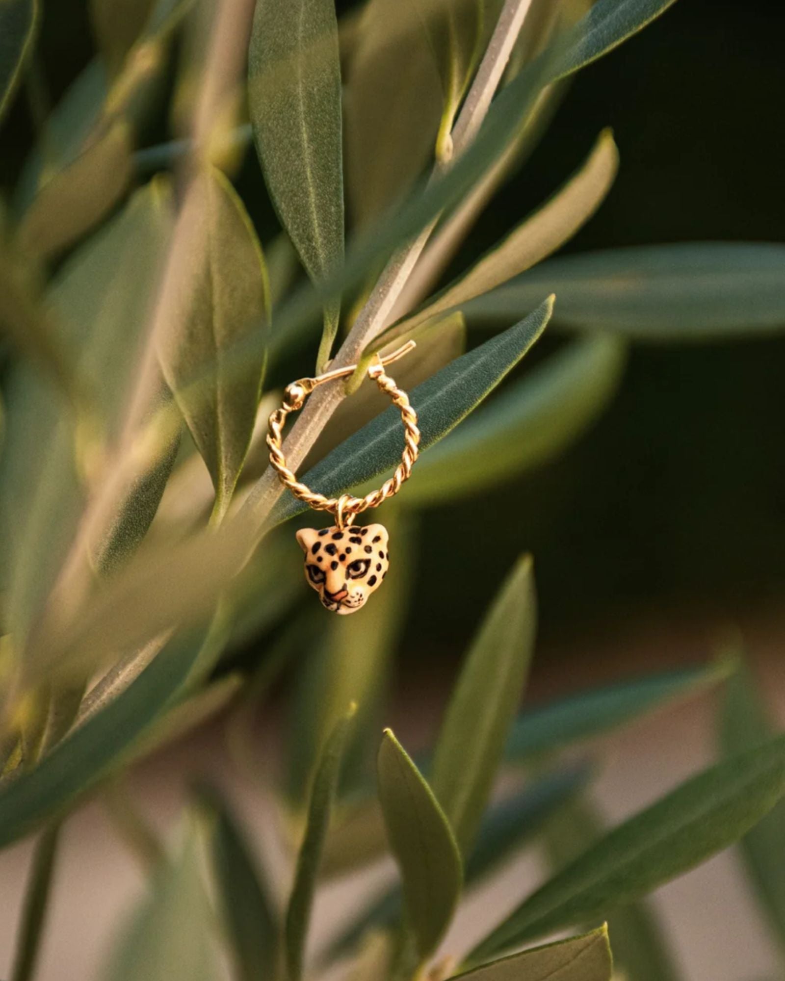 Mini Leopard Earring