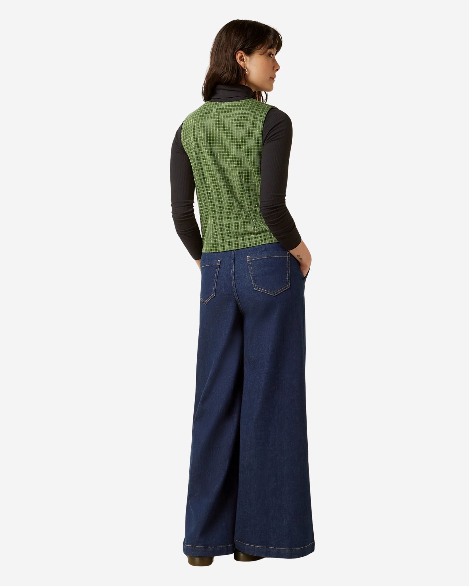 Bianca Gilet Check