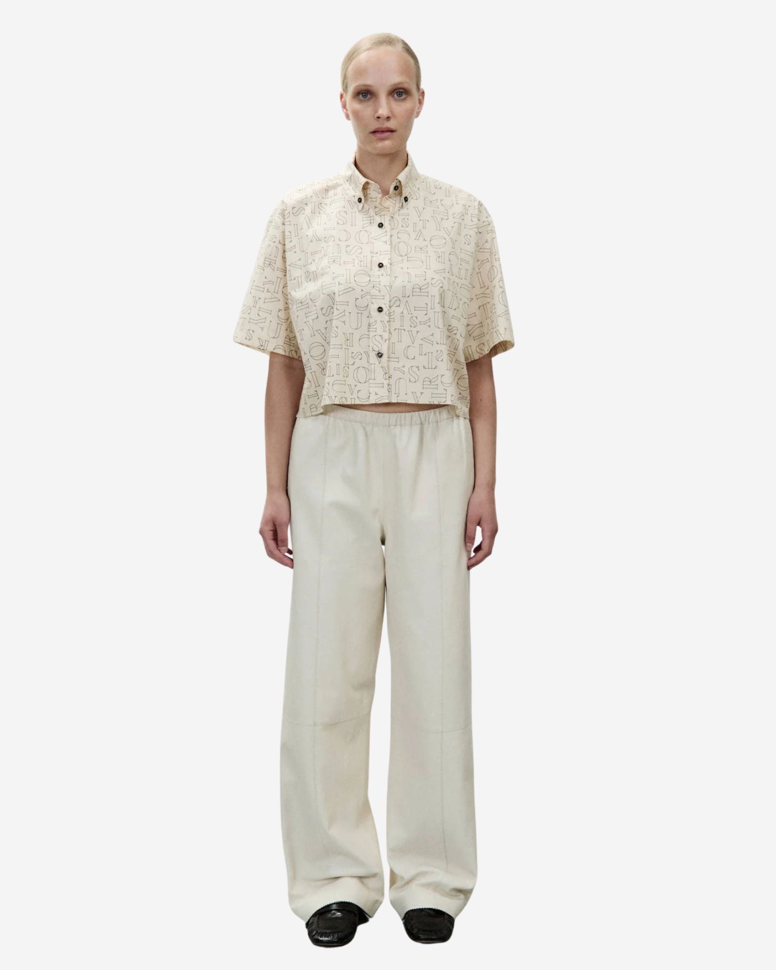 Camicia Lettering Cropped