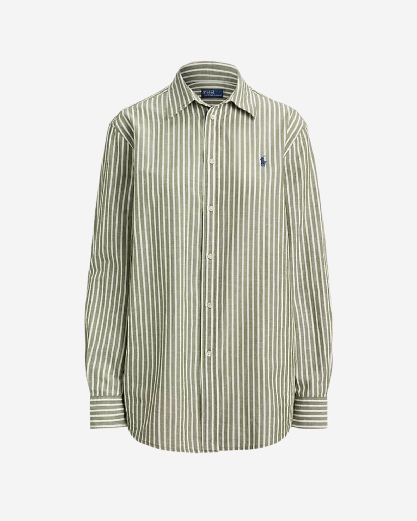 Camicia In Lino E Cotone