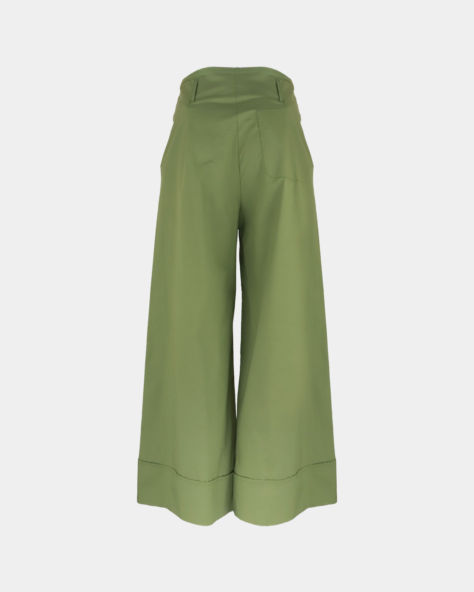 Pantalone Svasato Con Risvolto