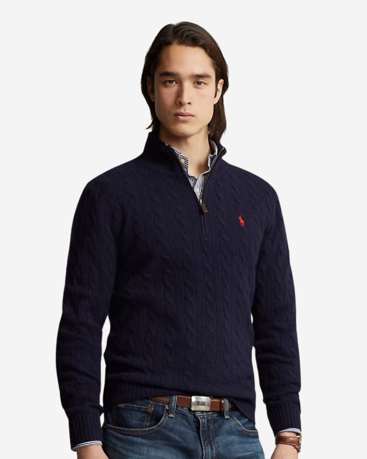 Lscablehzpp-Long Sleeve-Pullover