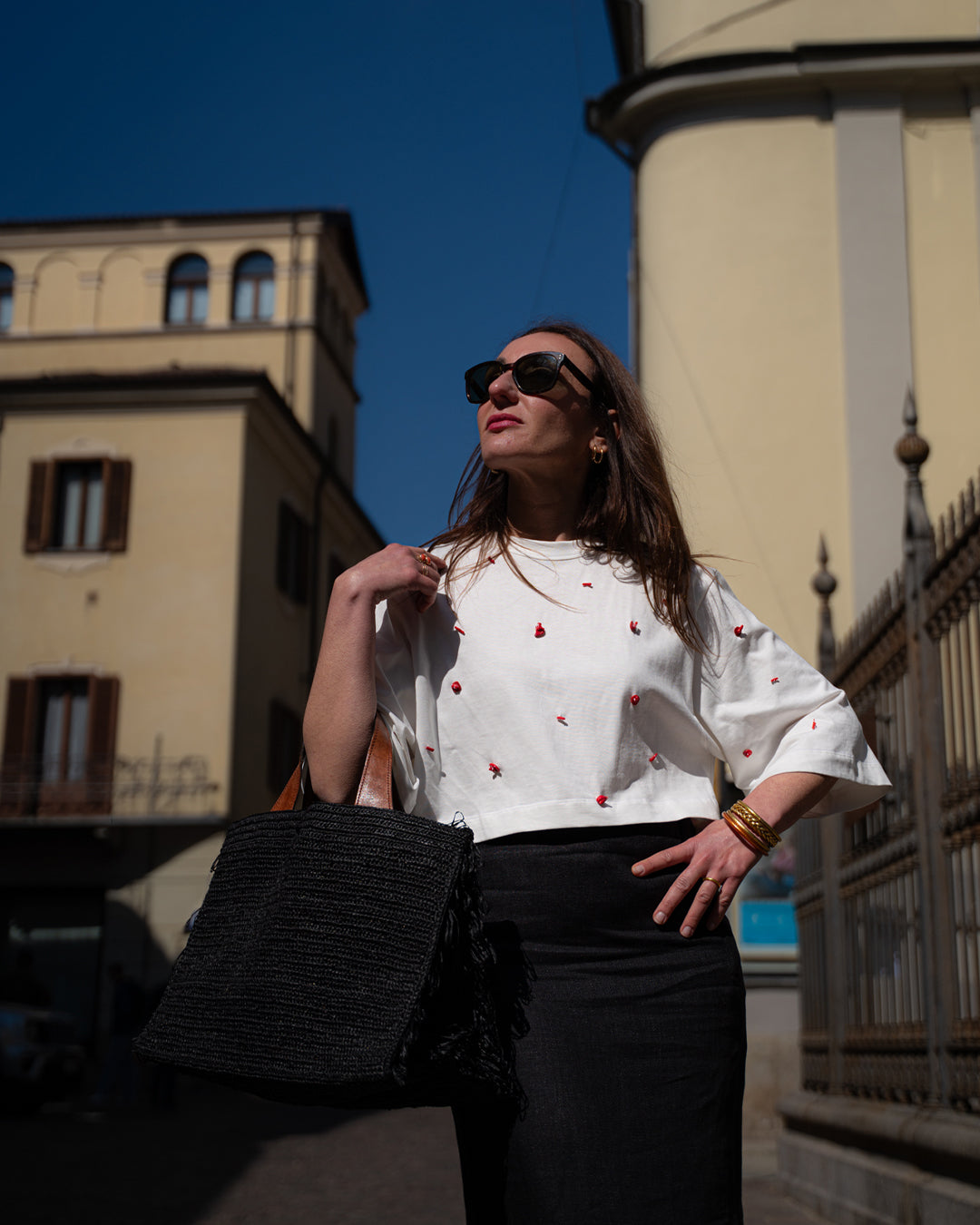 Borsa In Rafia Onja Nera