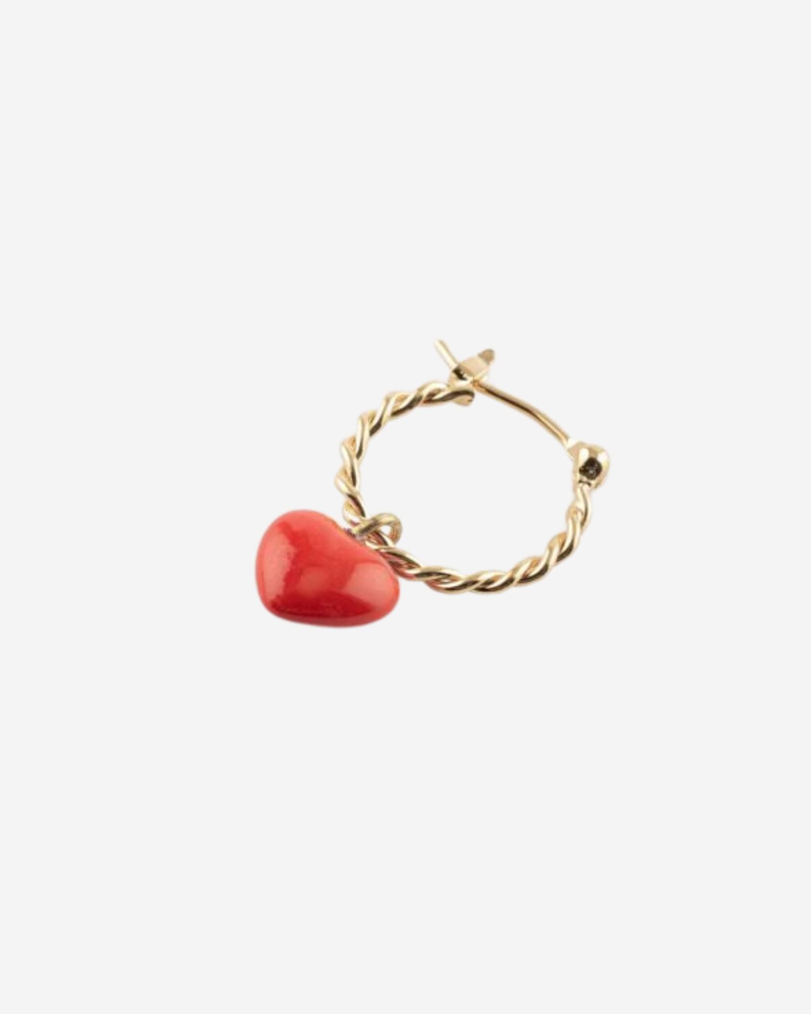 Red Heart Mini Earring