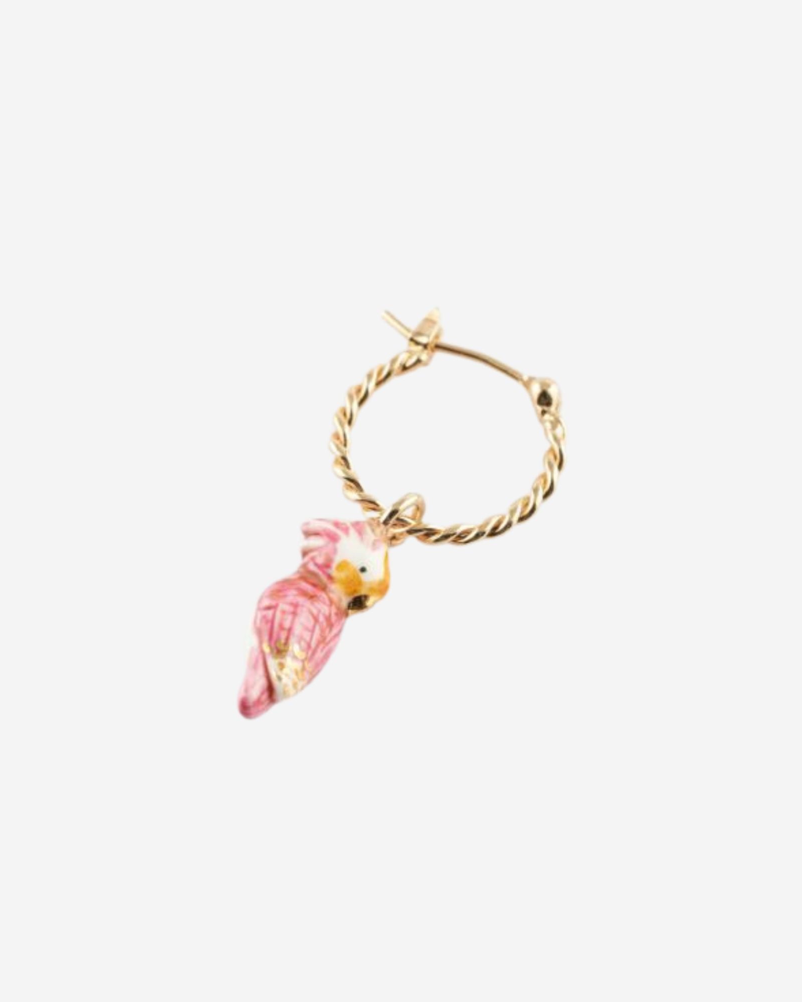 Pink Cockatoo Mini Earring