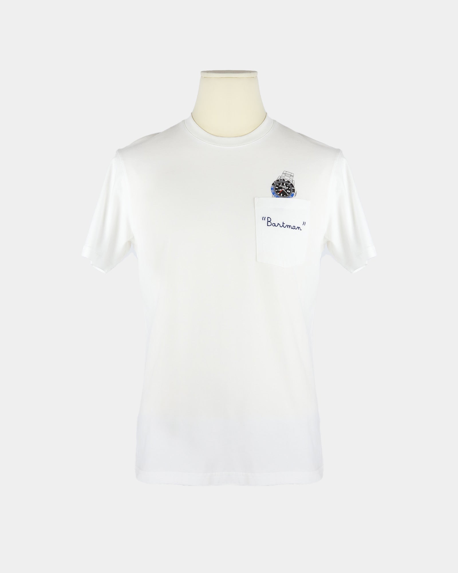 T Shirt With Embroidery Pocket S Barth Man