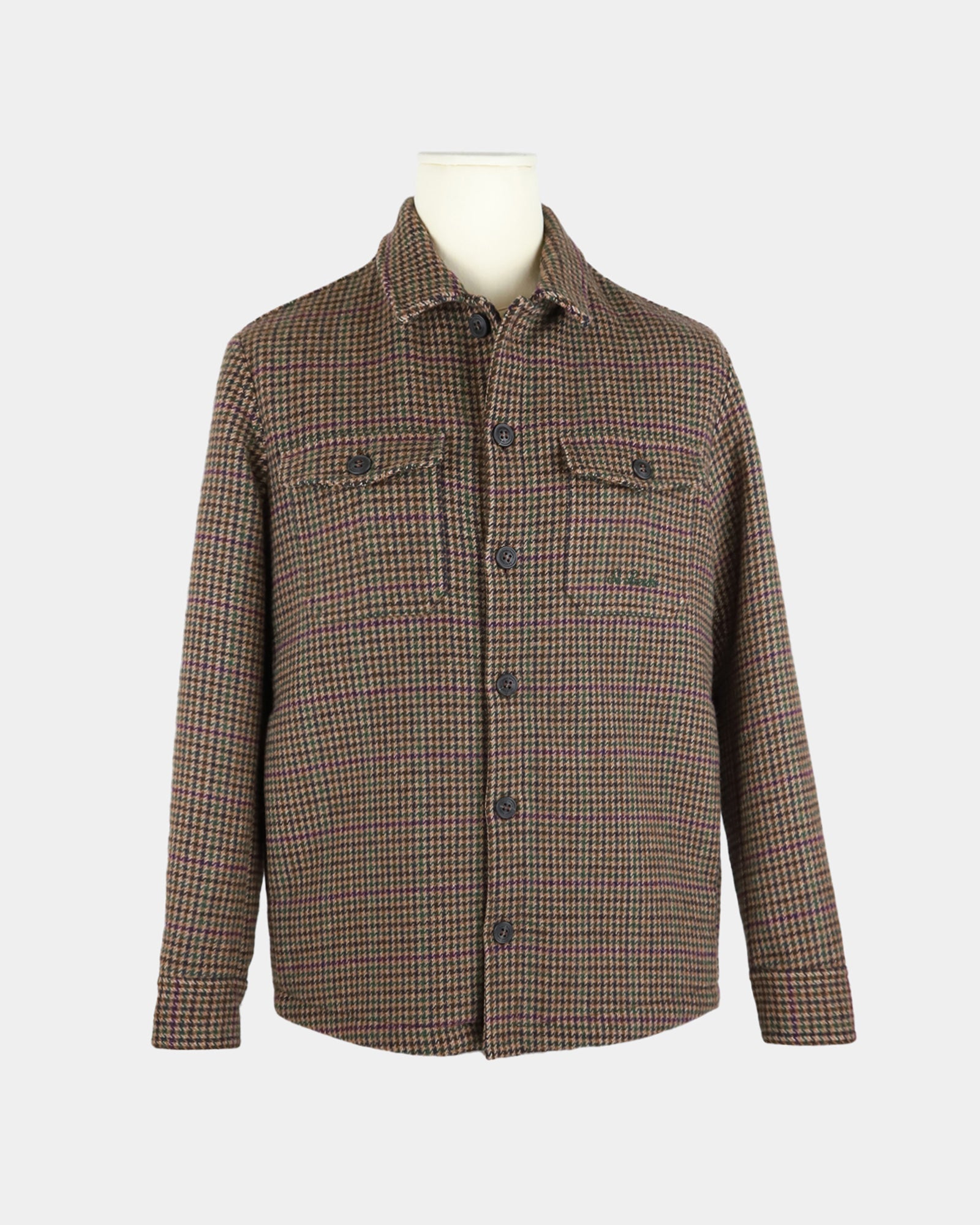 Overshirt Wool Pied De Poule