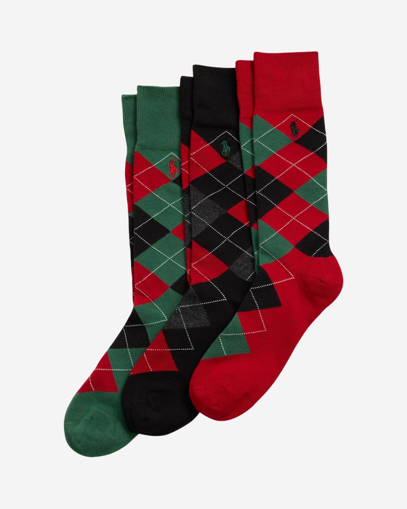 Argyle Mbrdr-Crew Sock-3 Pack