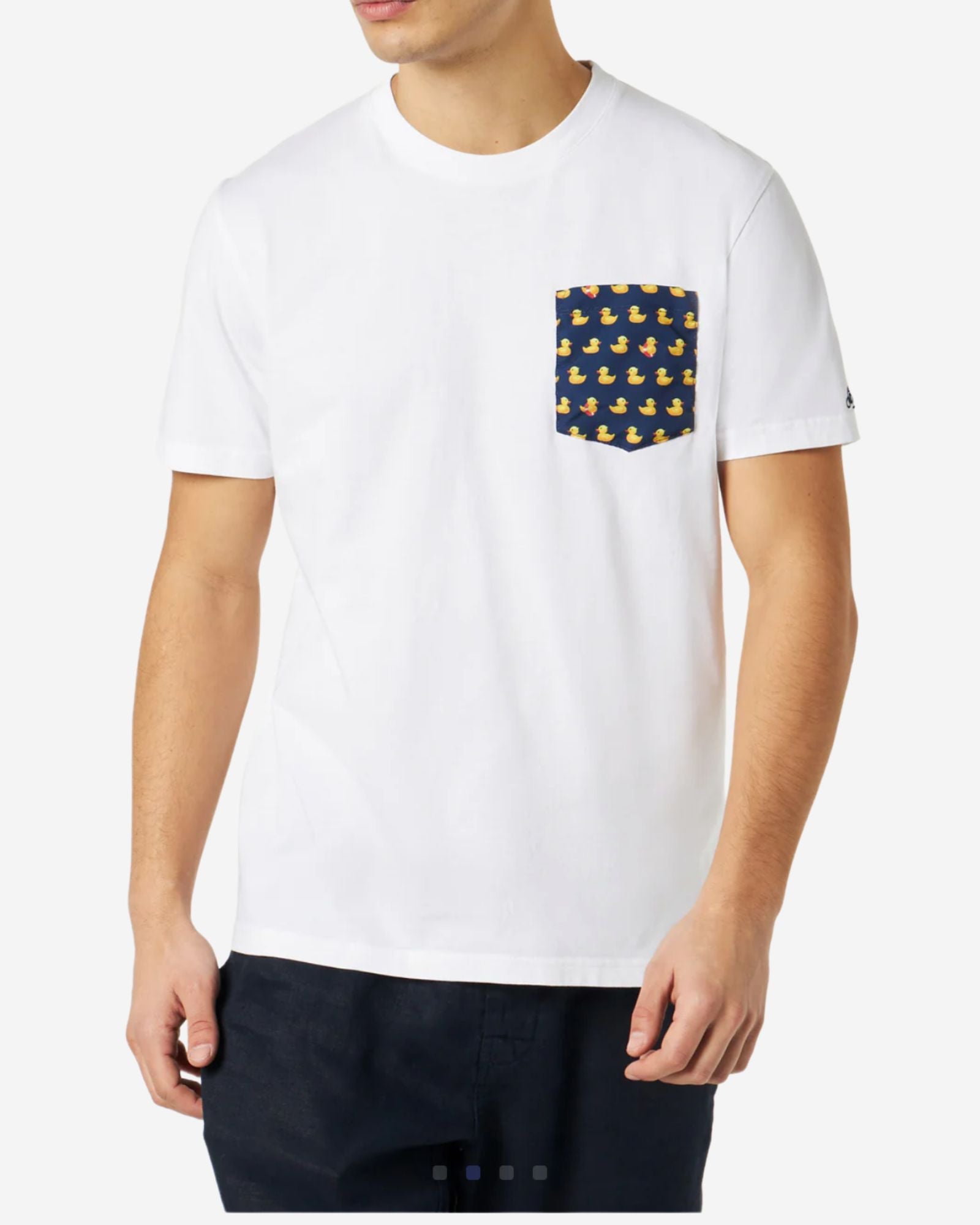 Cotton T-Shirt With Printed Details 01n Ducky