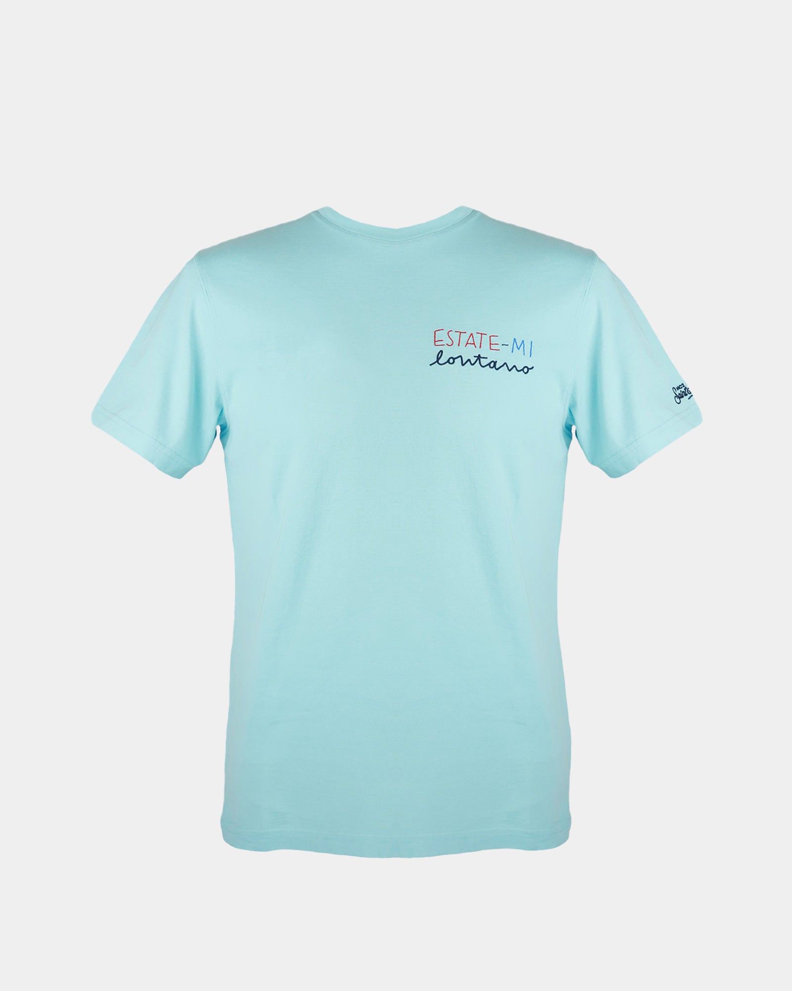T-Shirt With Embroidery Estatemi Lontano