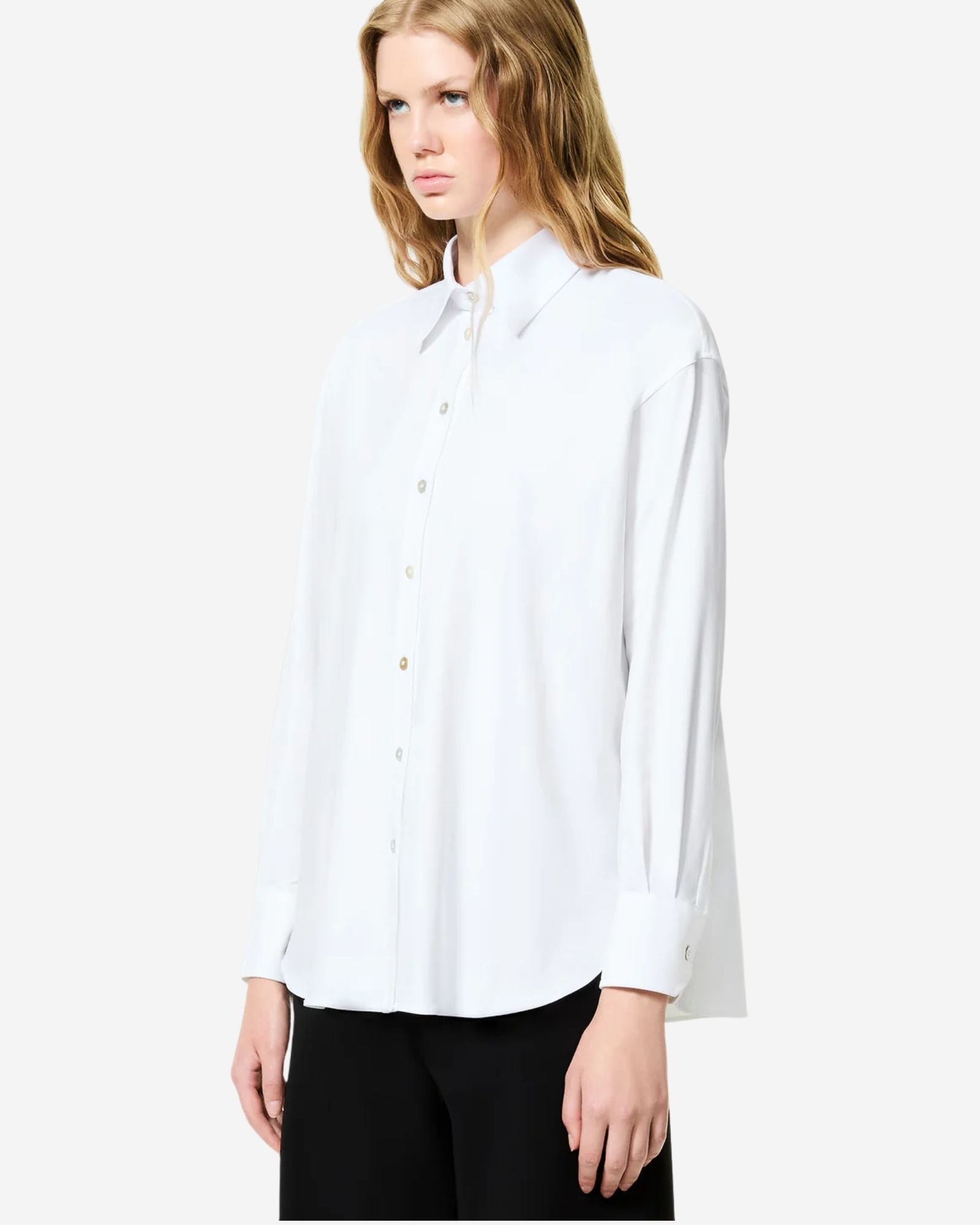 Oxford Jacquard Boyfriend Wom Shirt
