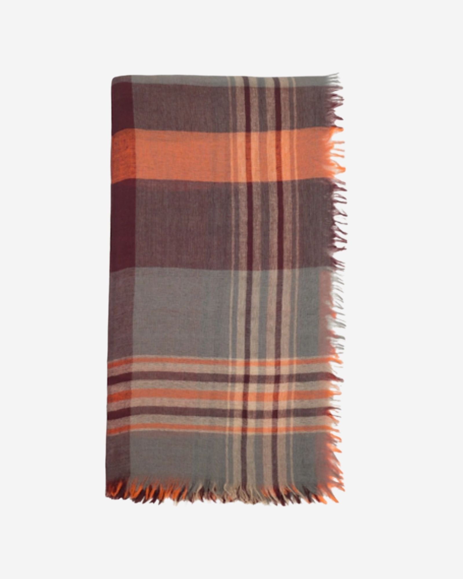 Wool Check Scarf