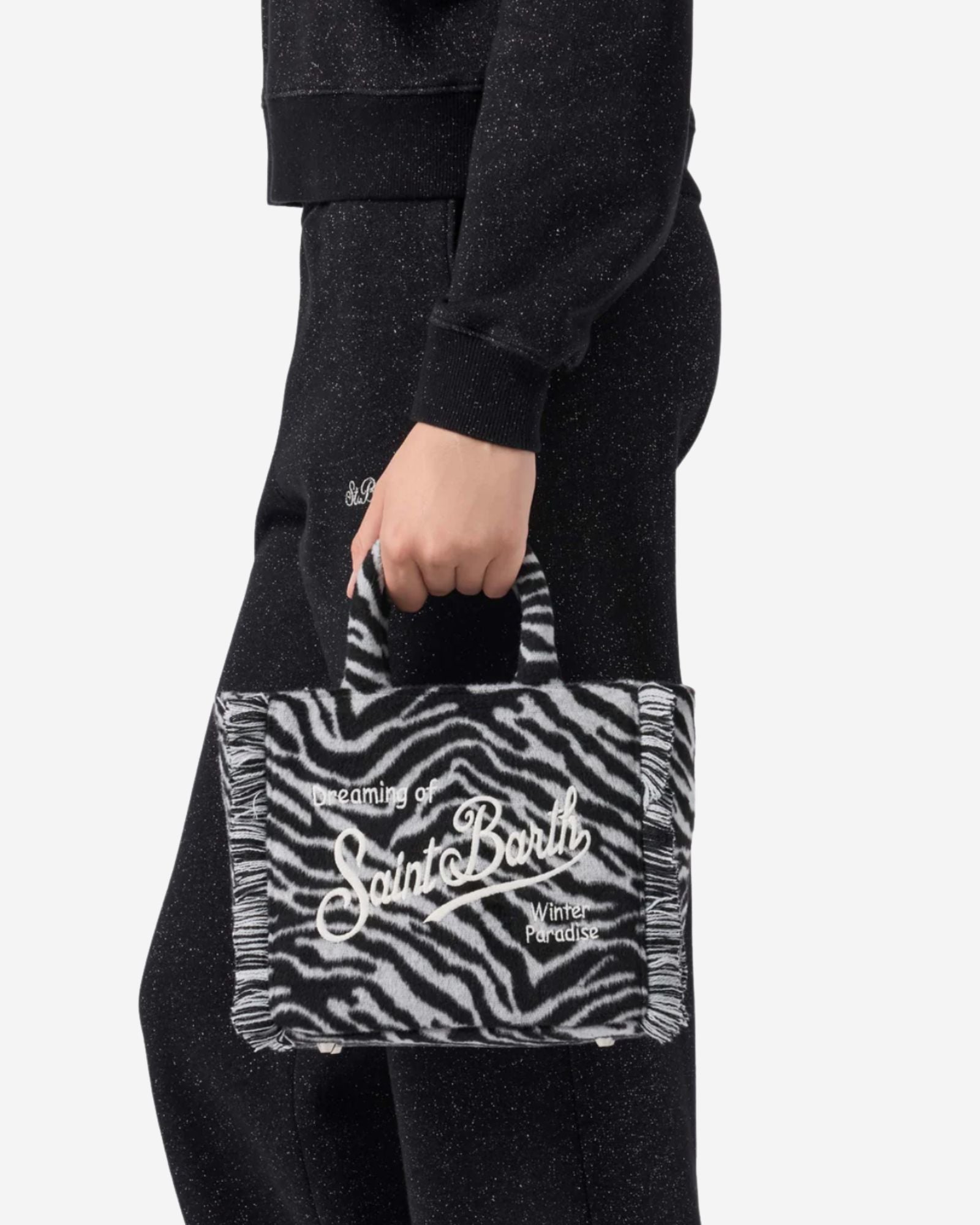 Vanity Mini Felt Zebra