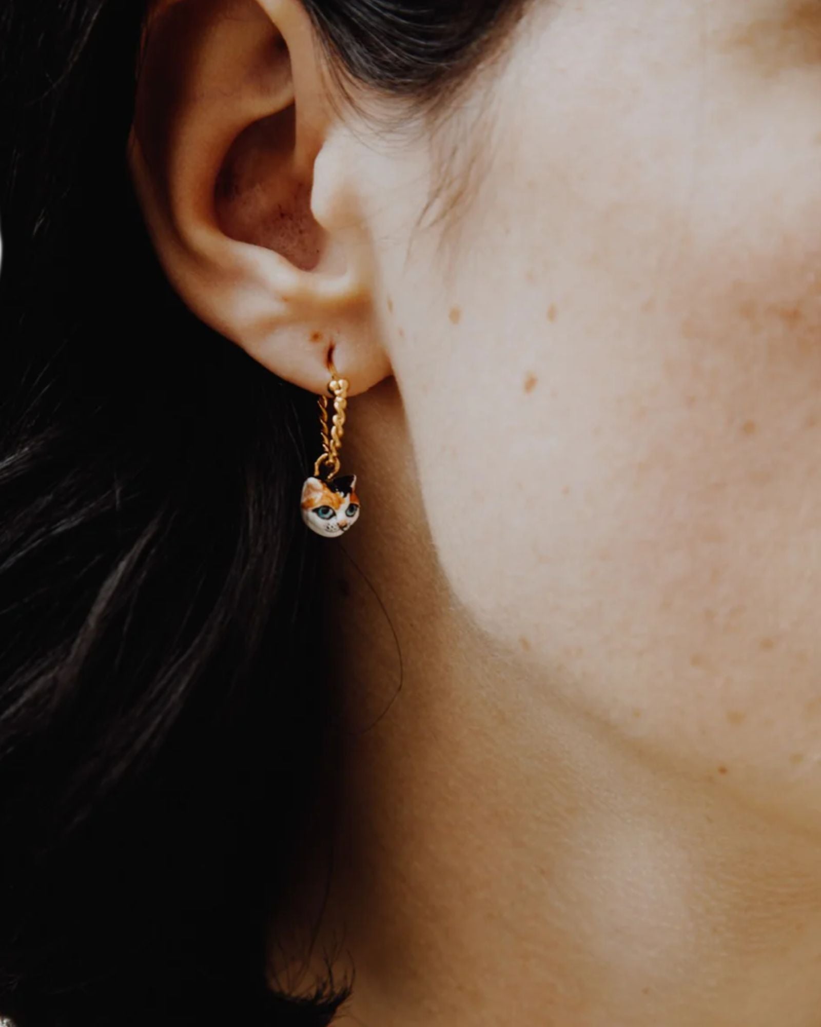 Mini Cat Earring
