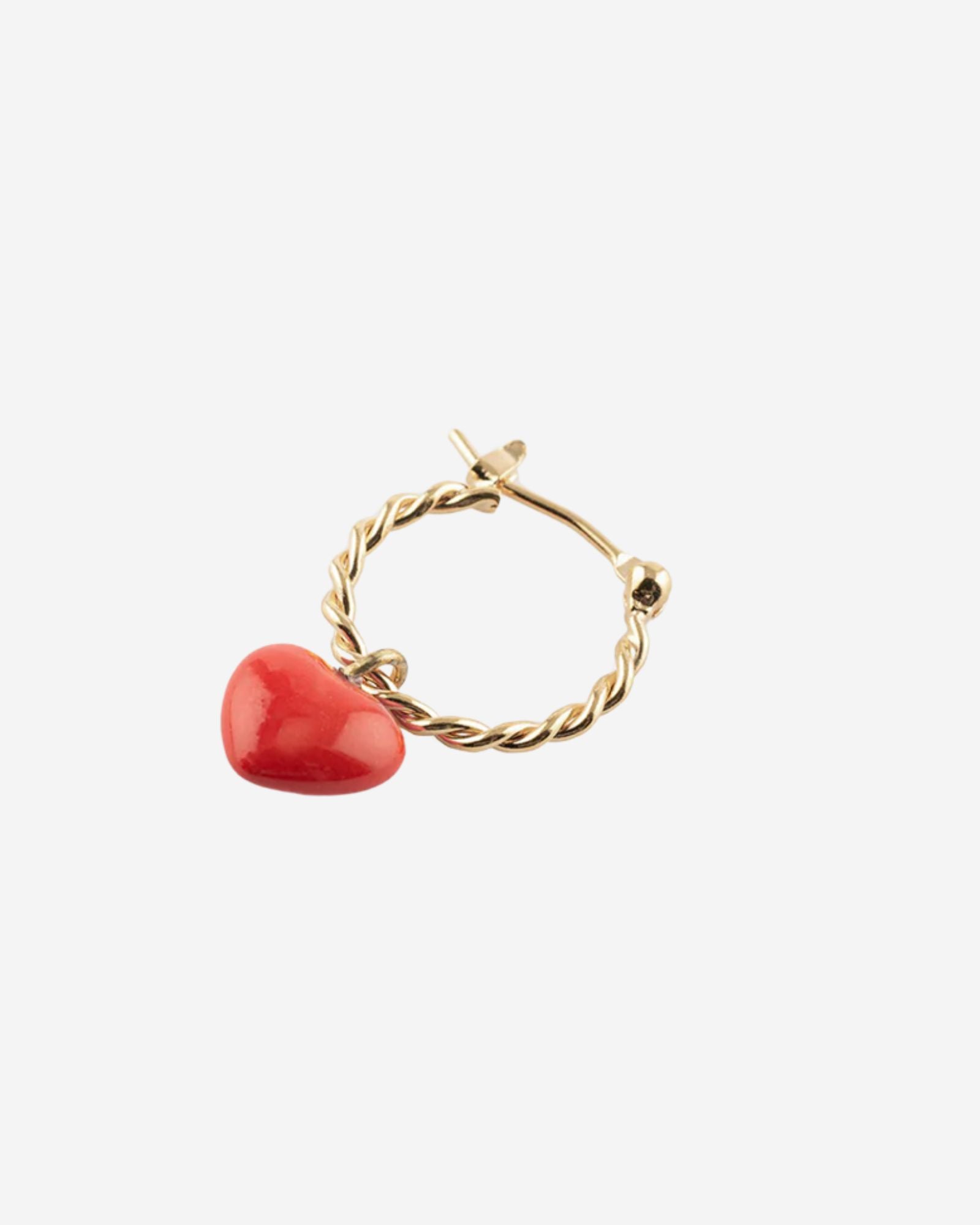 Red Heart Mini Earring