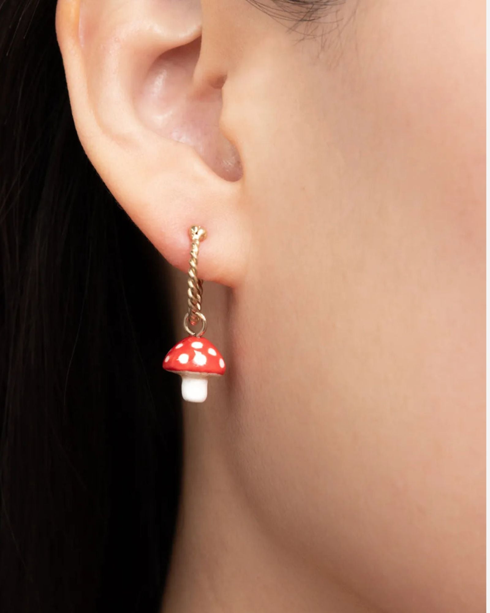 Mushroom Mini Earring