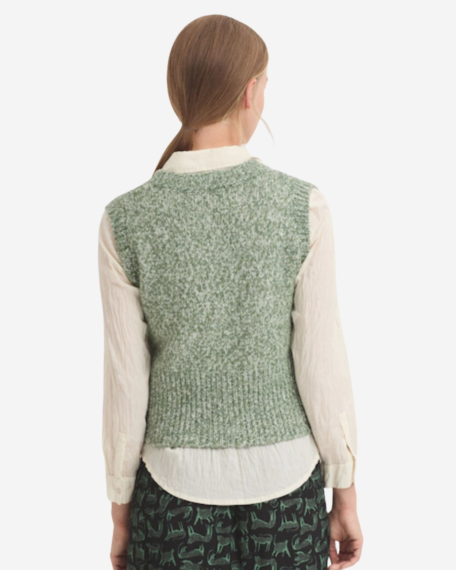 Twine Thread Knitted Vest