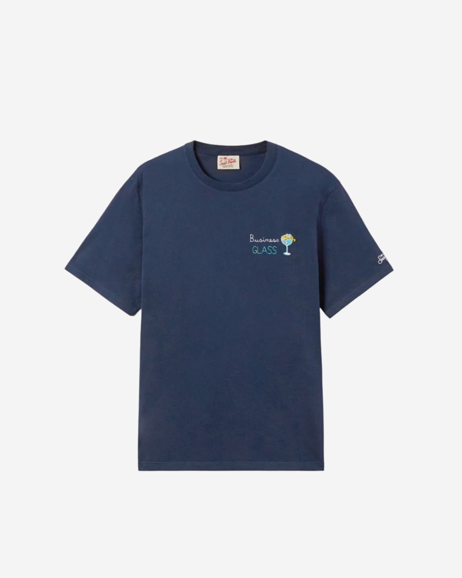 Man Cotton T-Shirt With Front Print/Em