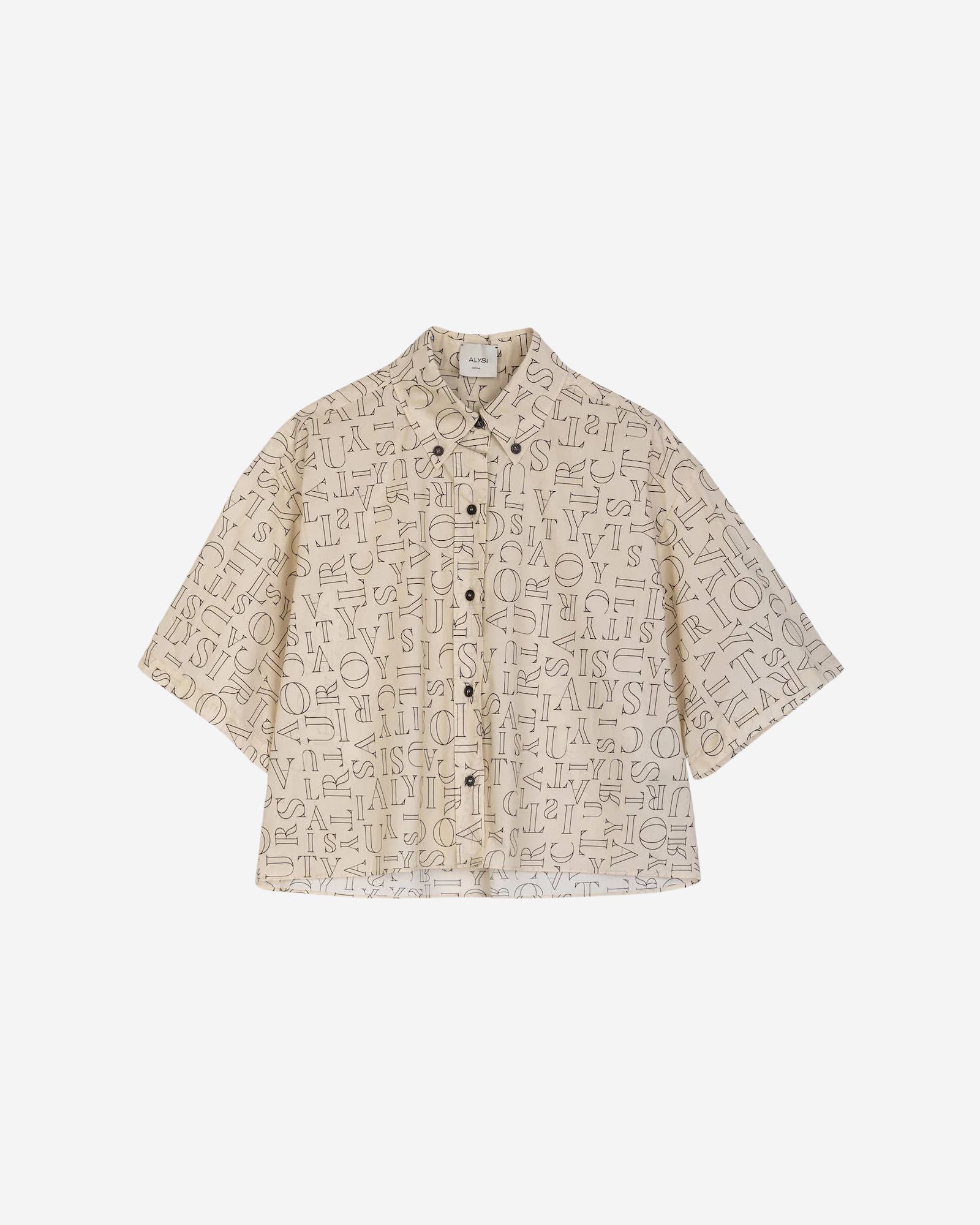 Camicia Lettering Cropped