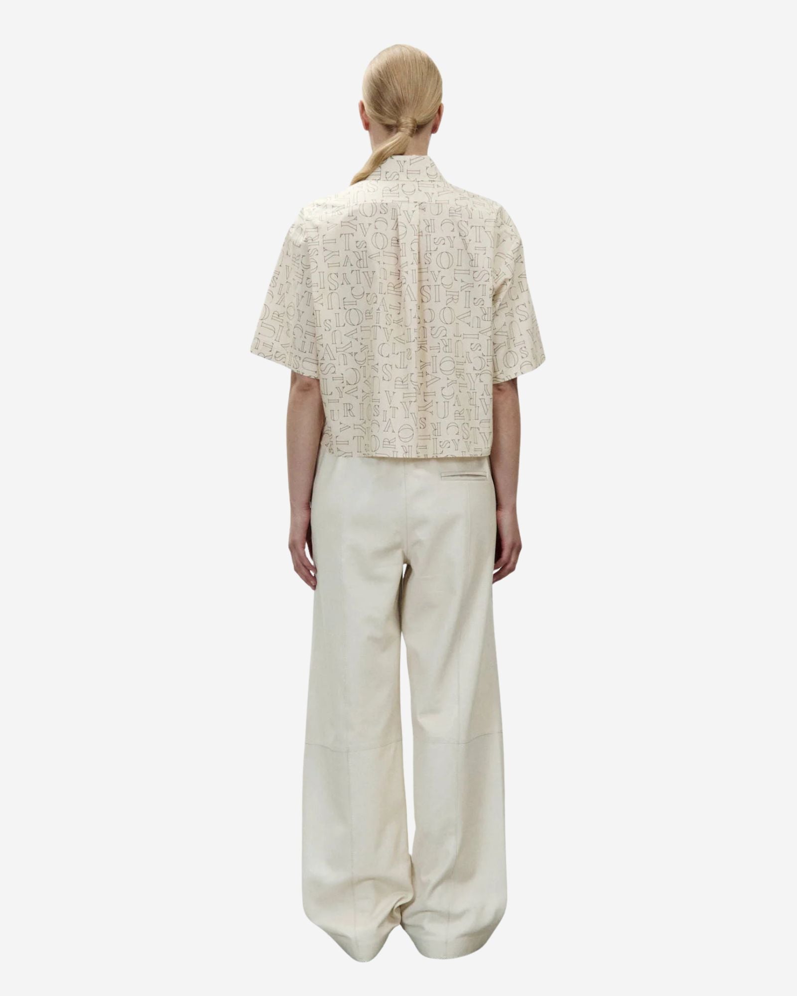 Camicia Lettering Cropped