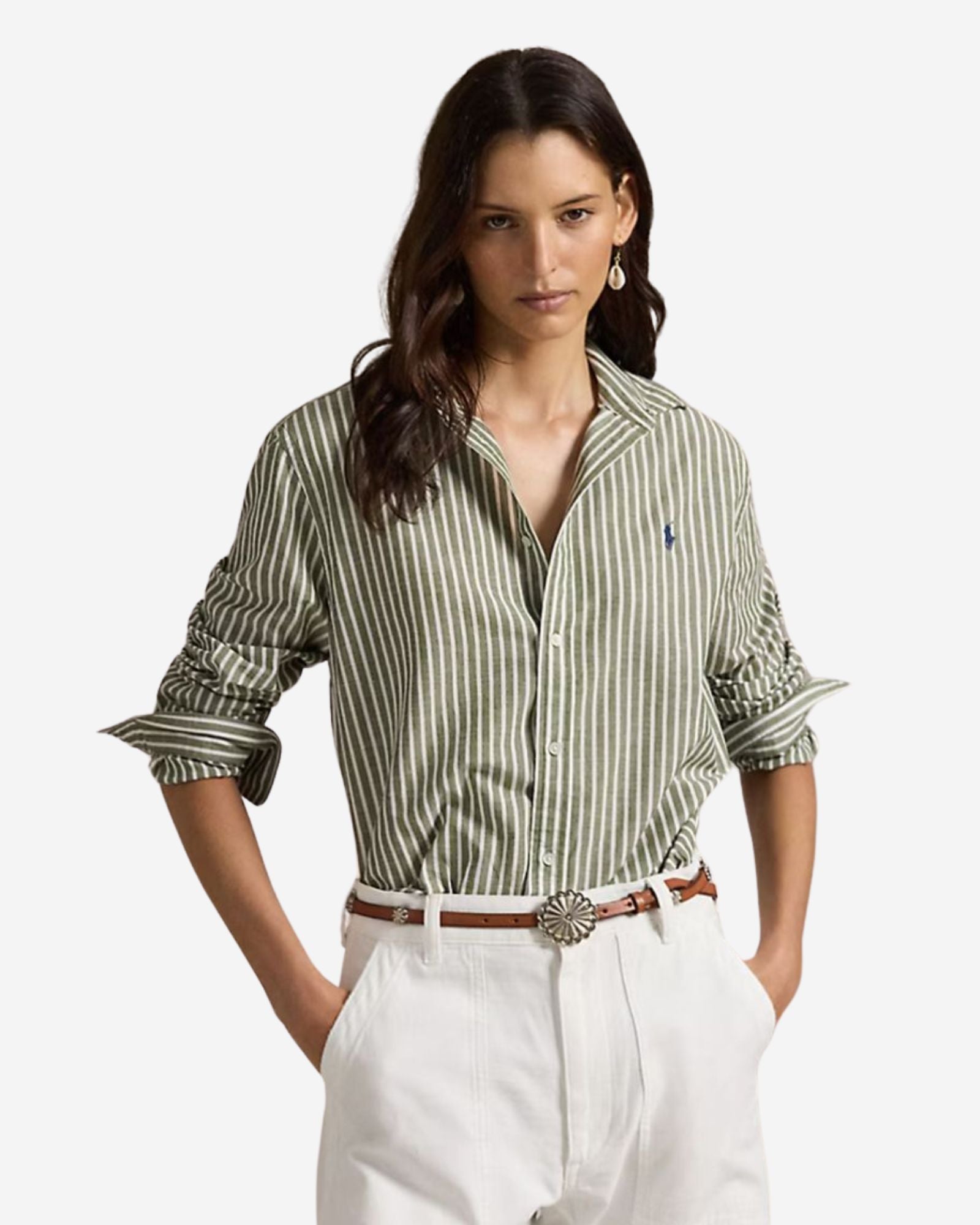 Camicia In Lino E Cotone