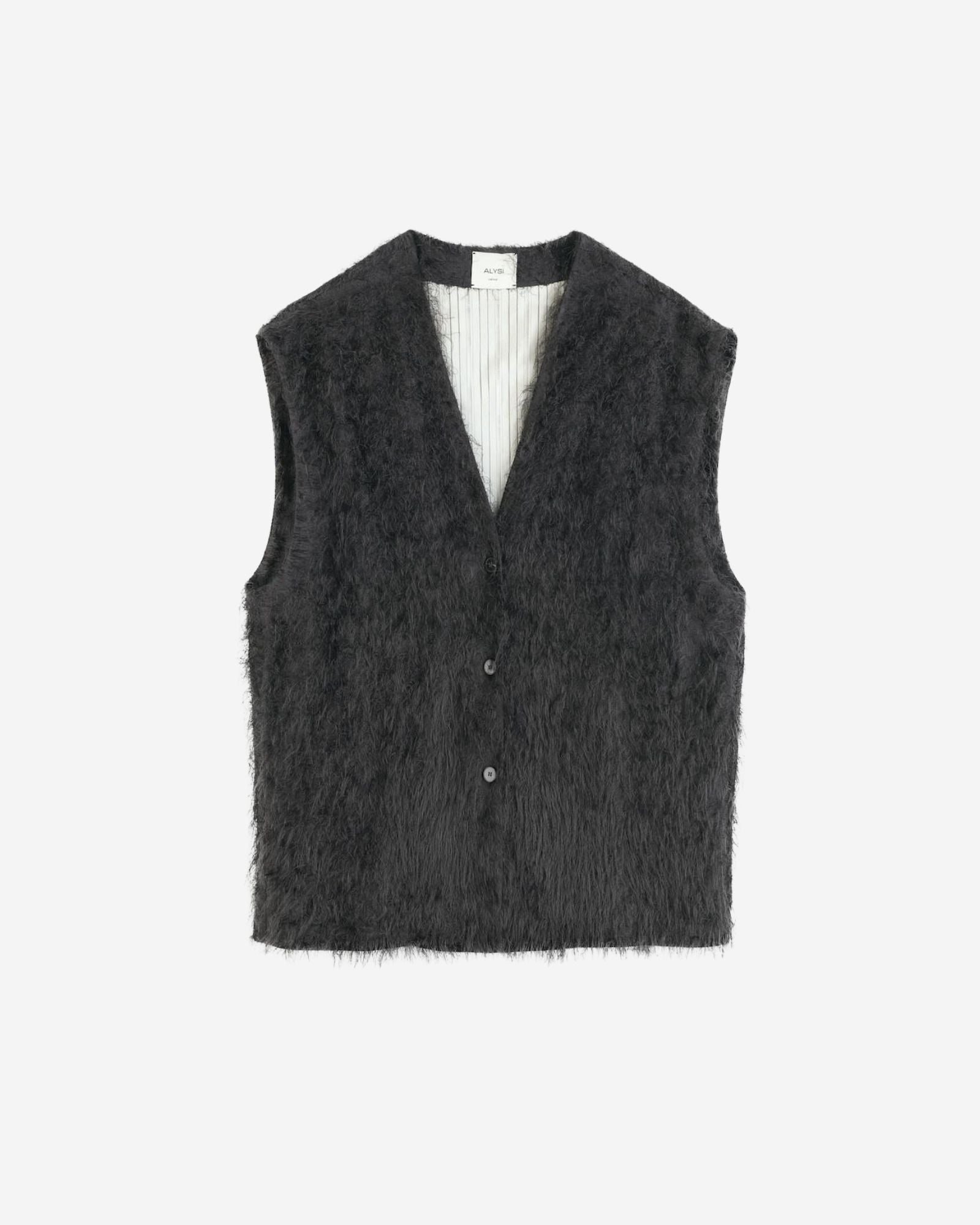 Gilet Scollo A V Fringes