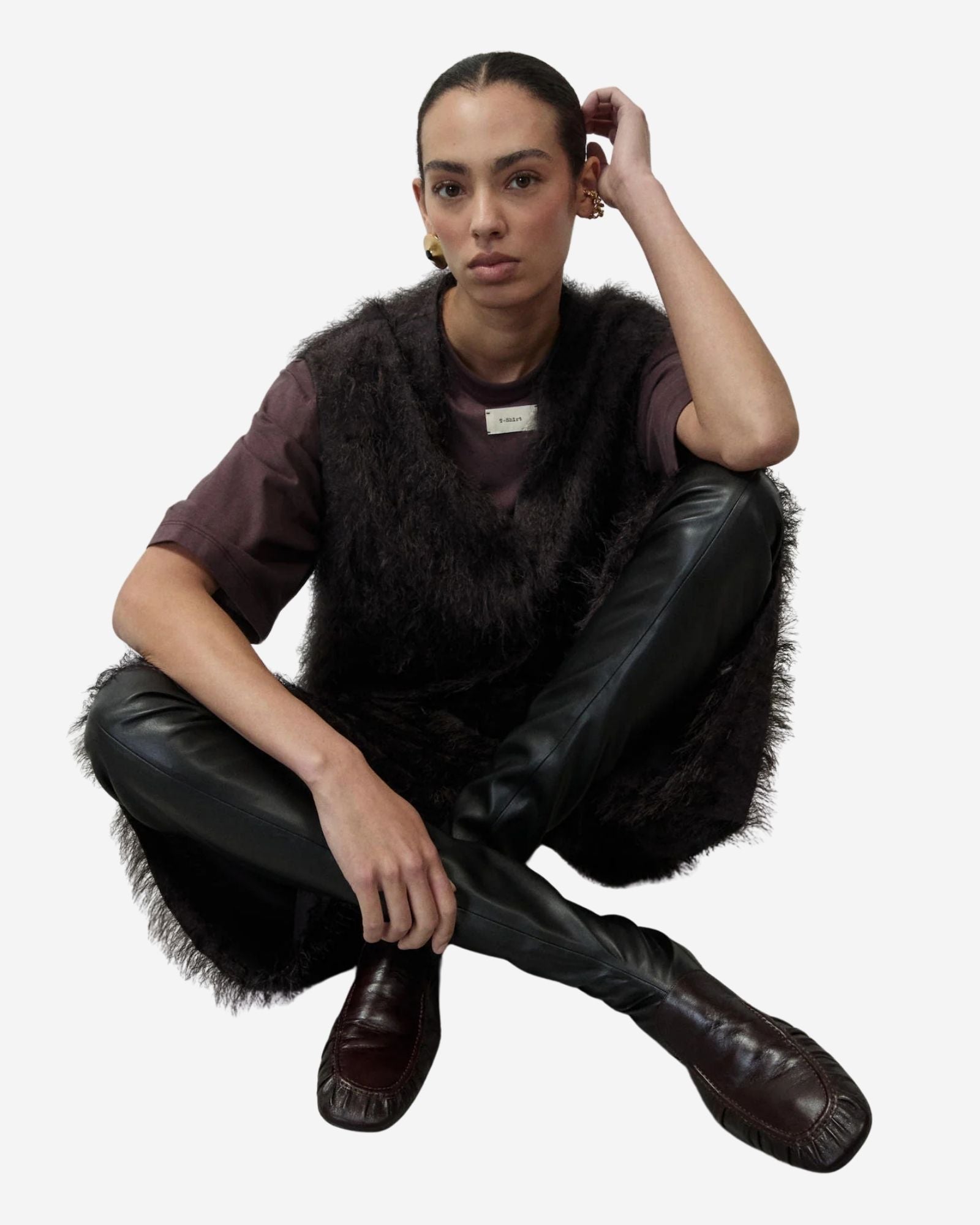 Gilet Scollo A V Fringes