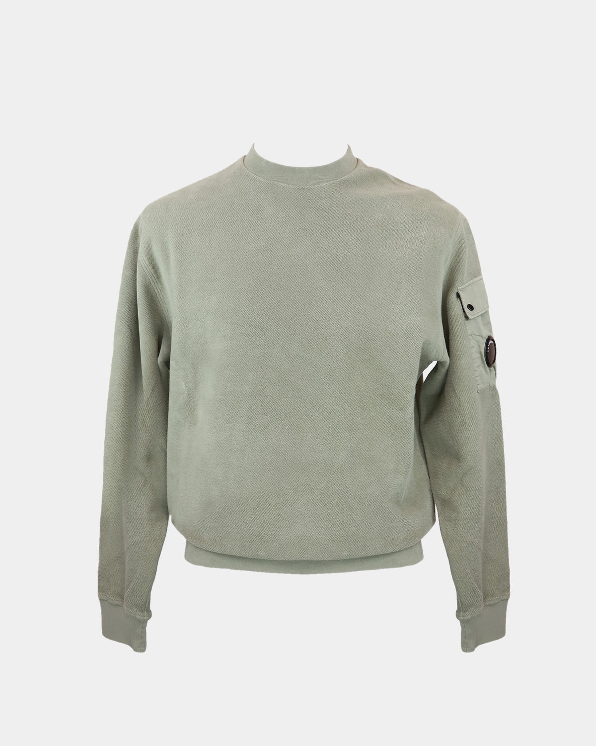 Sweatshirts Crew Neck In Brushed Emerized Diagonal Fleece