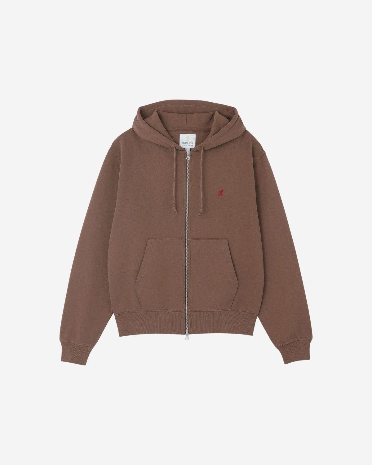 One Point Zip Hooded Sweatshirt