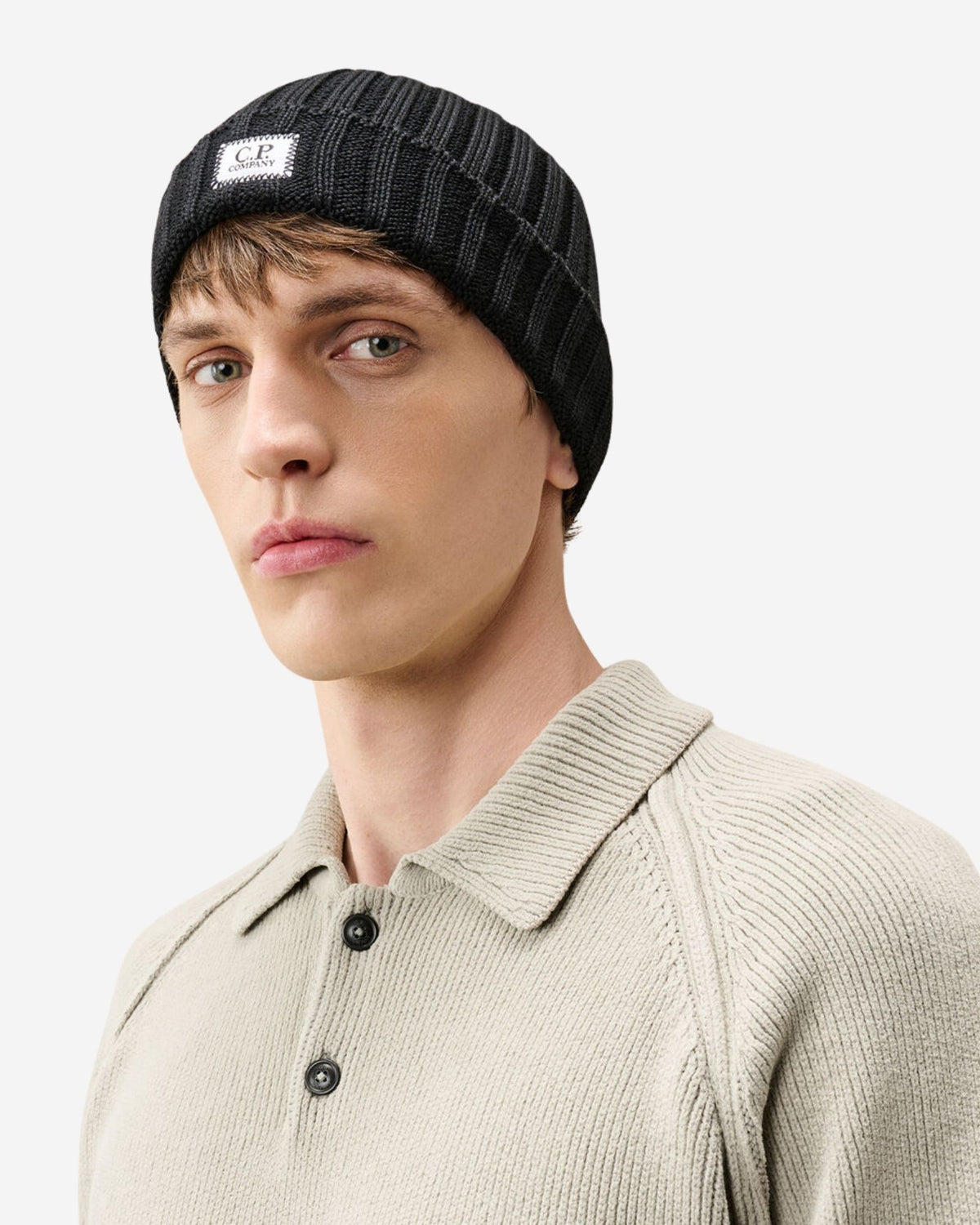 Extra Fine Merino Wool Logo Beanie